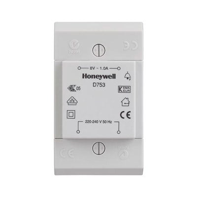 Transformator  8V / 1A Honeywell D753 till dörrklockor m fl