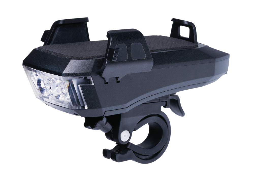 Uppladdningsbart framlyse till cykel ABUS Gemma 150 - med mobilhållare