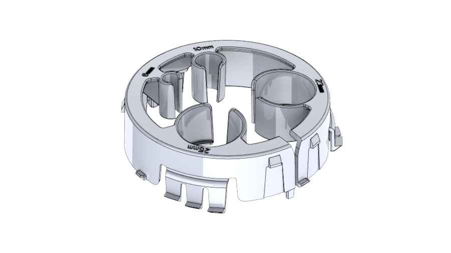 Vattensäker slang- och kabelgenomföring Diaflex