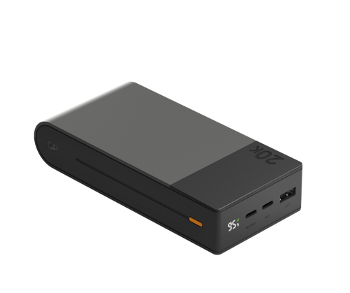 GP Powerbank M2+ med 20.000 mAh - Grå
