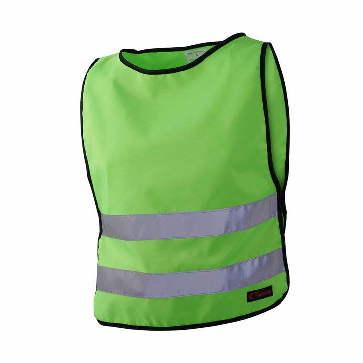 Reflexväst för barn neongrön fram