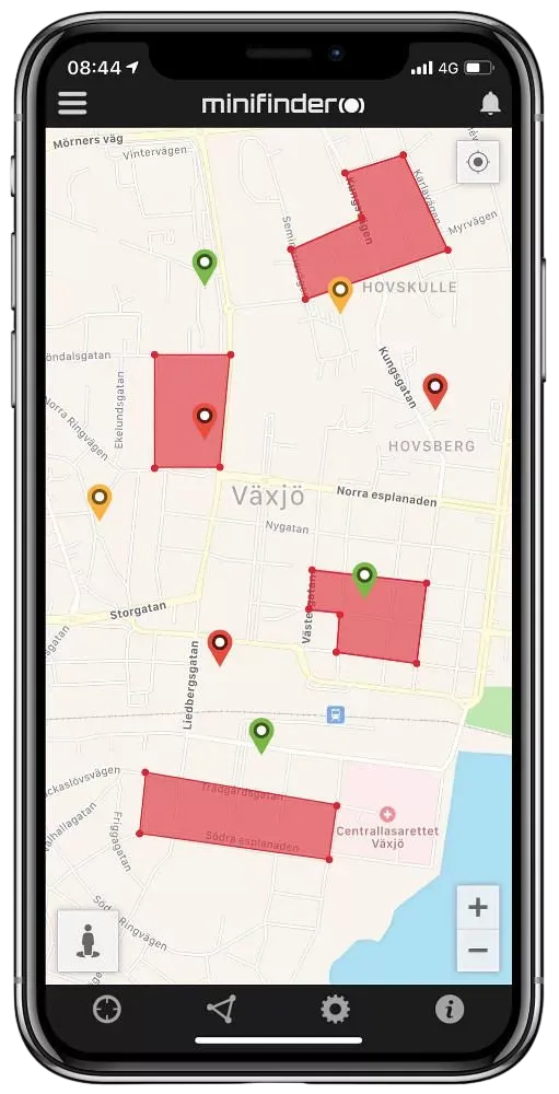 Trygghetslarm och spårsändare MiniFinder® Pico 4G