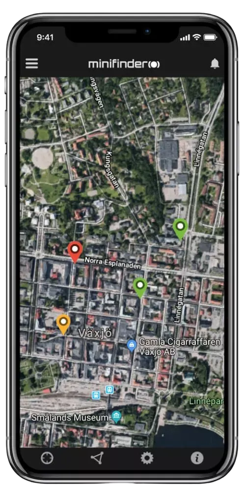 Trygghetslarm och spårsändare MiniFinder® Pico 4G