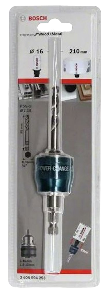 Hållare till hålsåg med centreringsborr Bosch 