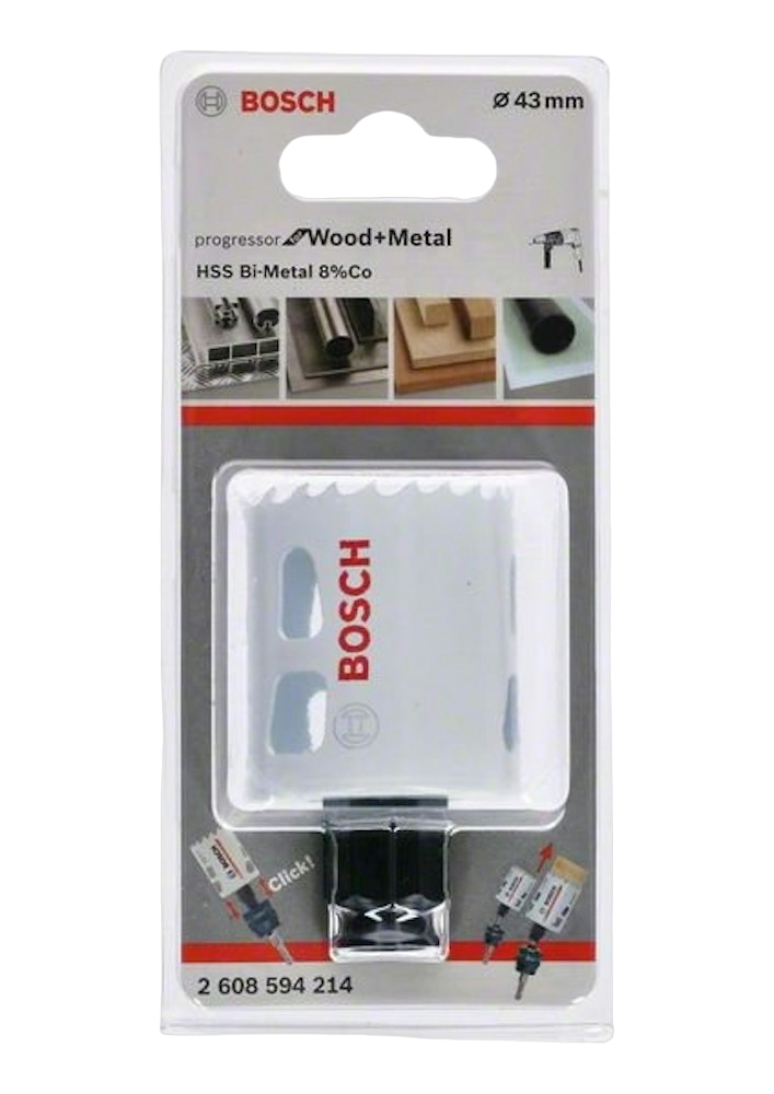 Hålsåg 43 mm Bosch till cylinderurtag