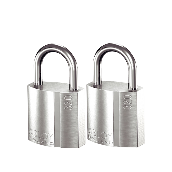 2 stycken hänglås ABLOY PL320/20 Klass 1 med lika låsning