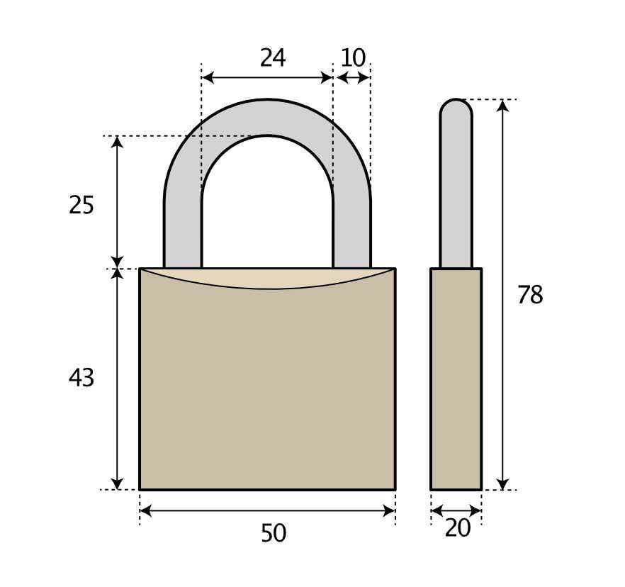 Hänglås ABUS Plus 88/50 Klass 2