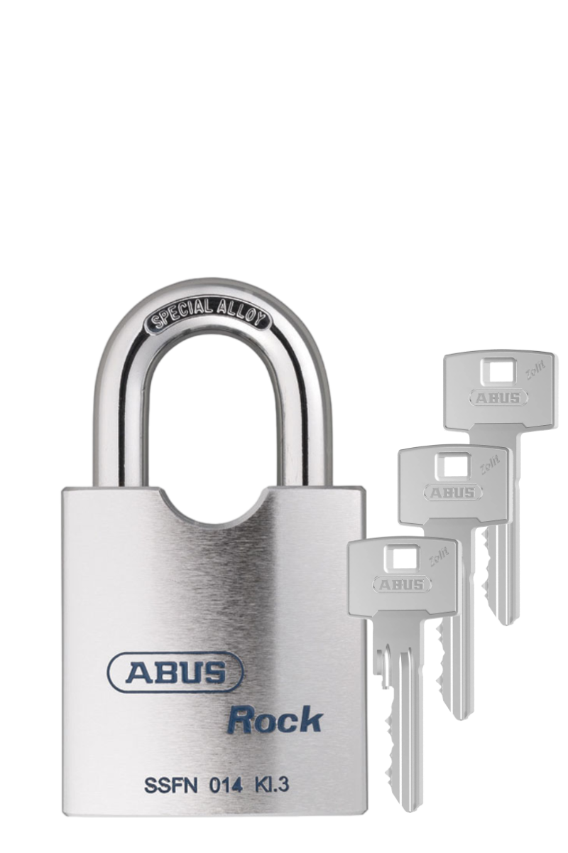 Hänglås ABUS Rock 83/60 Klass 3 komplett med låscylinder och nycklar