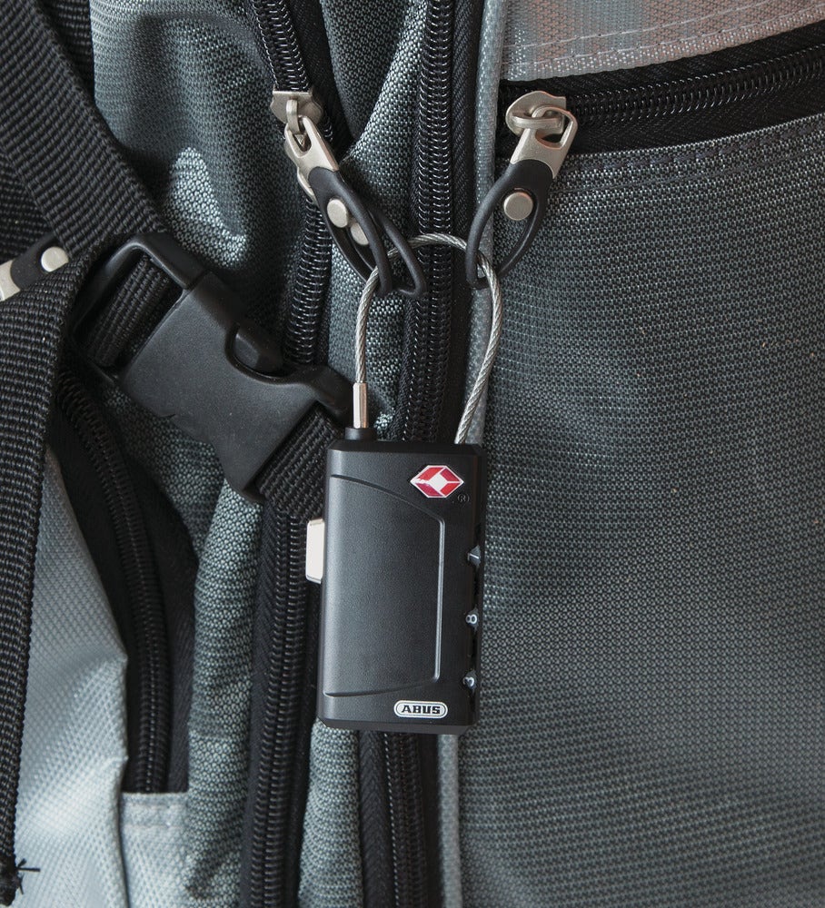 Hänglås ABUS 148 TSA / 30 på väskan