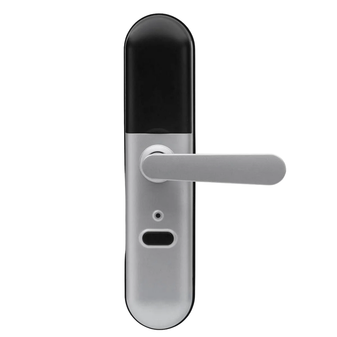 Digitalt dörrlås Habo Tribe 2 med fingeravtrycksläsare Silver – bild 2 – St George