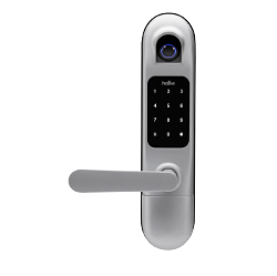 Digitalt dörrlås Habo Tribe 2 med fingeravtrycksläsare Silver