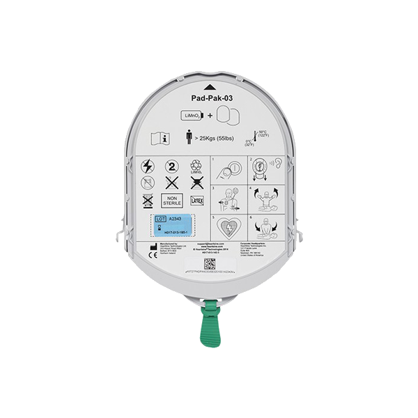 Ersättningslektroder och -batteri för vuxna till HeartSine Samaritan 350
