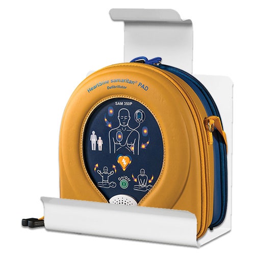 Hjärtstartare HeartSine Samaritan PAD 350P i förvaringsväska med väggfäste