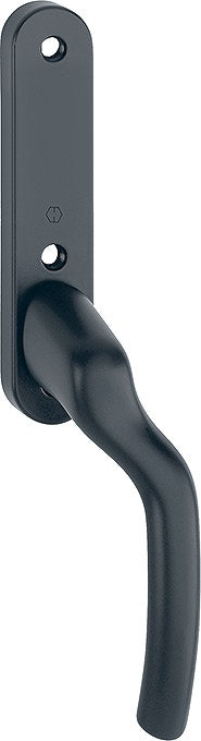 Handtag med långskylt till spanjolettdörrar HOPPE Tokyo 0710VK/350KL utan urtag - Höger - Mattsvart