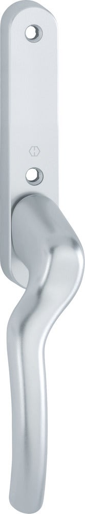 Handtag med långskylt till spanjolettdörrar HOPPE Tokyo 0710VK/350KL utan urtag - Vänster - Silver