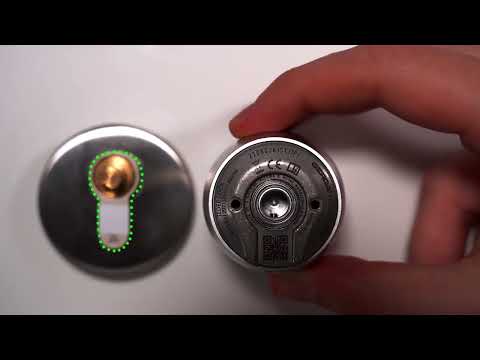 Komplett paket tedee Pro för Europacylinder Svart - smart digitalt dörrlås