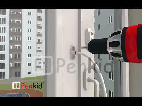 Barnskyddande säkerhetsvajer med nyckel Penkid