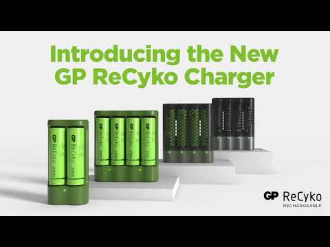 Laddstation M451 GP ReCyko AA / AAA med 2 st batteriladdare och 8 st batterier