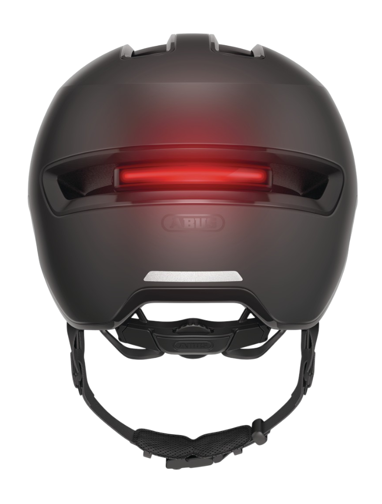 Cykelhjälm ABUS HUD-Y ACE - Velvet black - Back