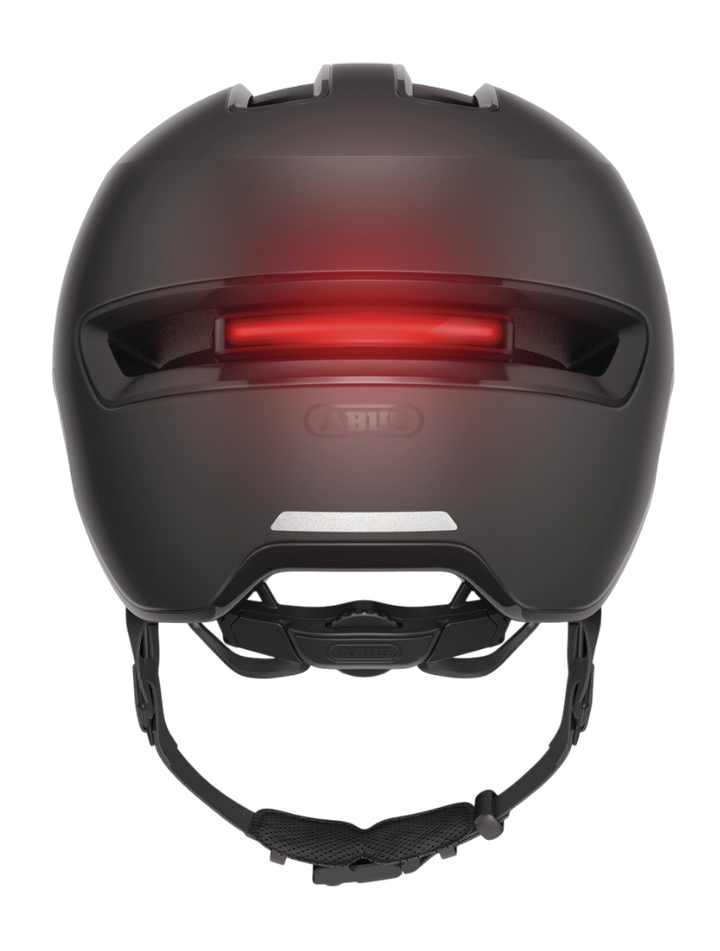 Cykelhjälm ABUS HUD-Y ACE - Velvet black - Back