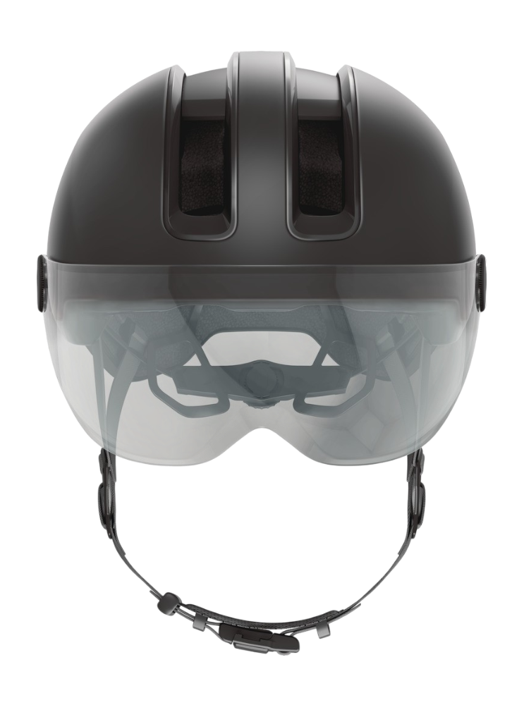 Cykelhjälm ABUS HUD-Y ACE - Velvet black - Front