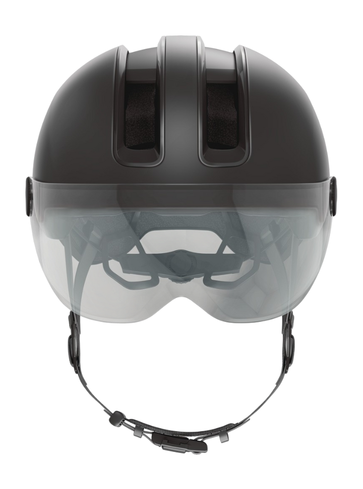 Cykelhjälm ABUS HUD-Y ACE - Velvet black - Front