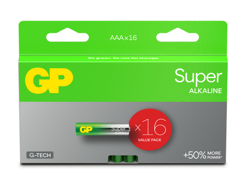 Engångsbatteri GP Super AAA / LR03 - 16-pack