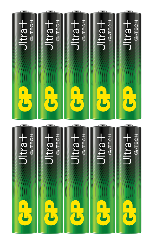 Engångsbatteri GP Ultra+ AAA / LR03 10-pack