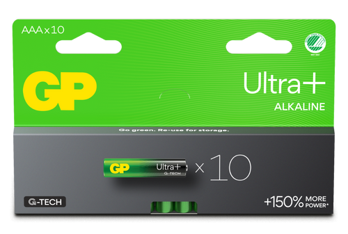 Engångsbatteri GP Ultra+ AAA / LR03 10-pack