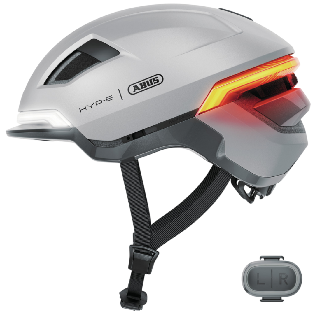 Cykelhjälm ABUS HYP-E Gleam silver