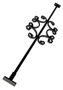 Inkrypningsskydd med 1 pinne - Svart