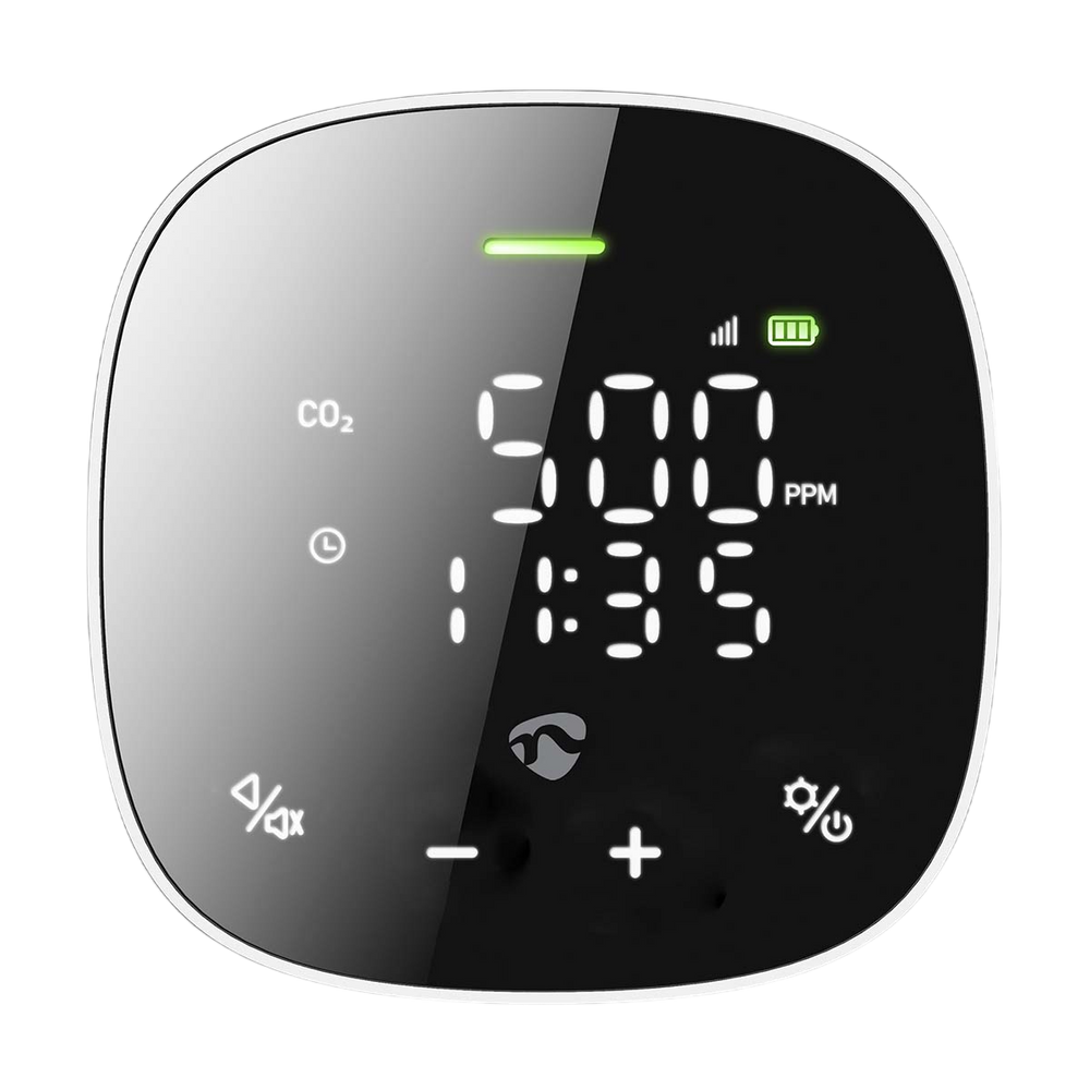 Luftkvalitetsmätare med WiFi uppkoppling nedis Smartlife