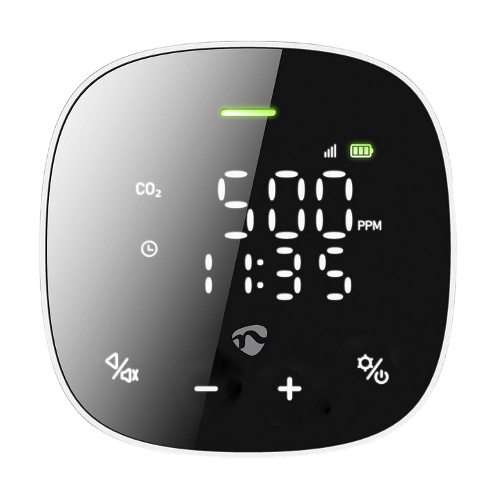 Luftkvalitetsmätare med WiFi uppkoppling nedis Smartlife