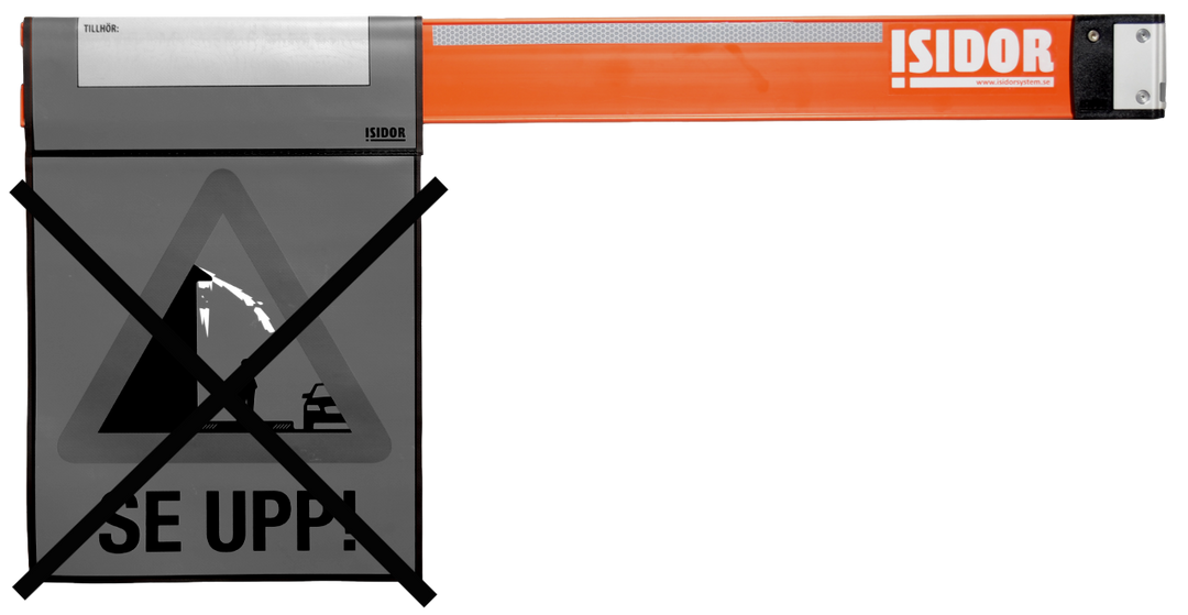 Kort bom i varningssystem Isidor - utan flagga