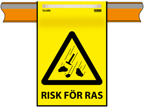 Varningsflagga "Risk för ras" till Isidor varningssystem