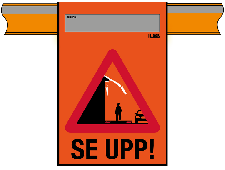 Varningsflagga "Se upp" till Isidor varningssystem