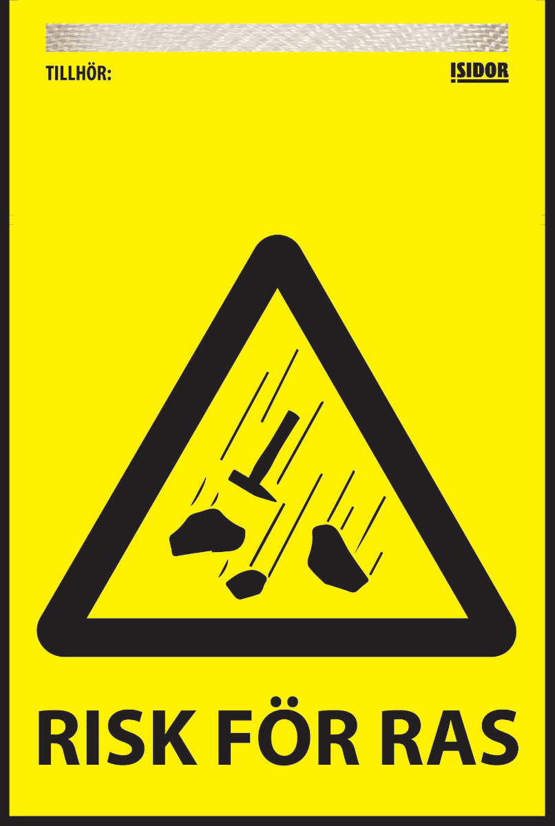Varningsflagga "Risk för ras" till Isidor varningssystem