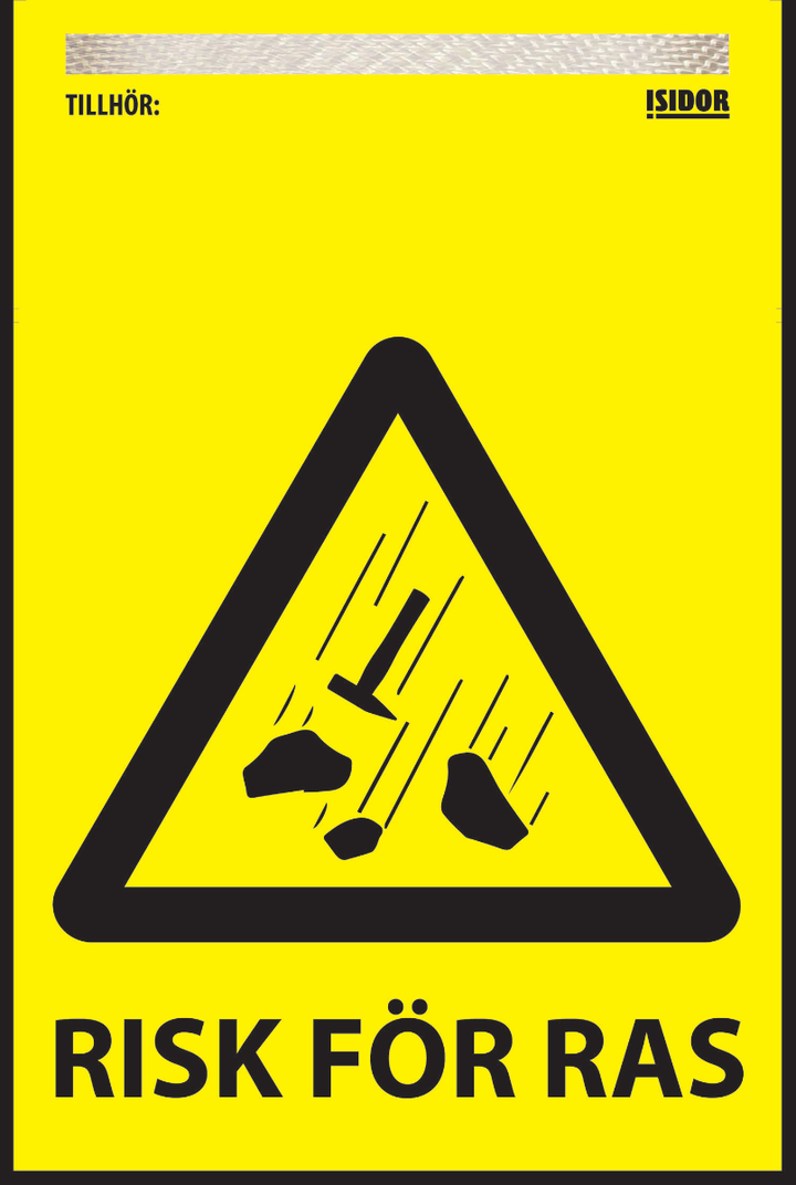 Varningsflagga "Risk för ras" till Isidor varningssystem