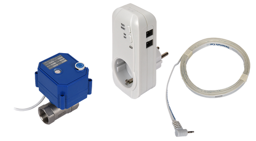 Läckagebrytare WaterFuse® Plugin med en ventil
