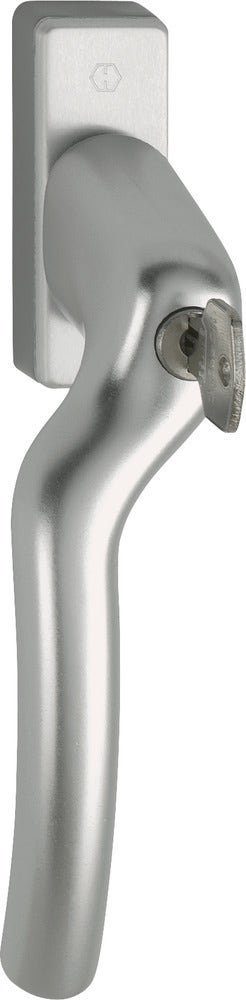 Låsbart fönsterhandtag HOPPE Tokyo 0710VKS/U14Z - Aluminium F9 (Rostfri) - Vänster