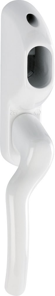 Låsbart handtag till fönster / altandörr HOPPE Tokyo 0710/93S - Aluminium F9010 (Vit) - 8 x 43 mm - Vänster