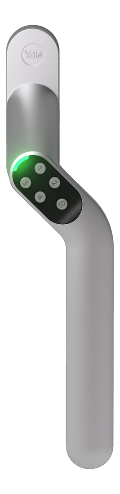 Uppkopplat handtag till altandörr Yale Smart Code Handle