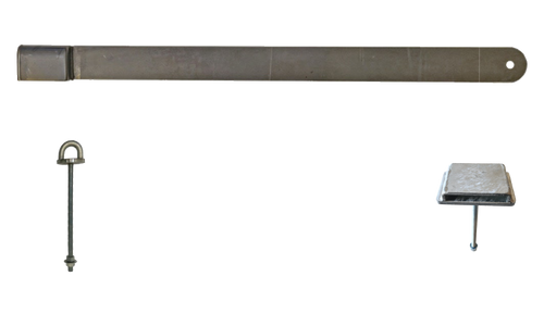 Låsbom 180 cm till breda dubbeldörrar, portar m fl