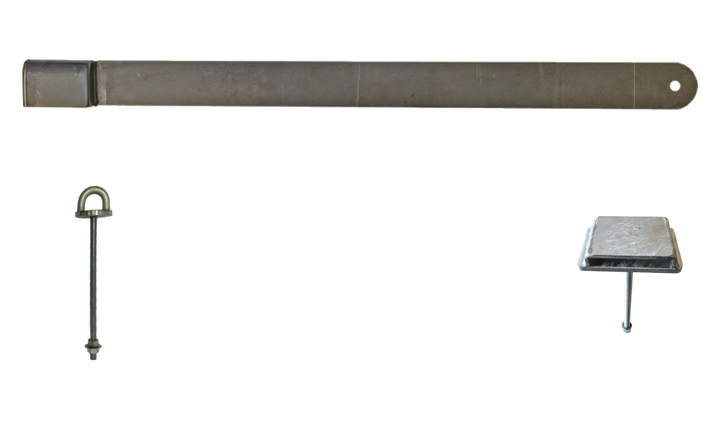 Låsbom 180 cm till breda dubbeldörrar, portar m fl