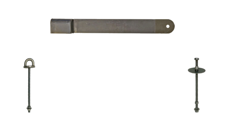 Låsbom 84 cm till enkeldörrar - Höger