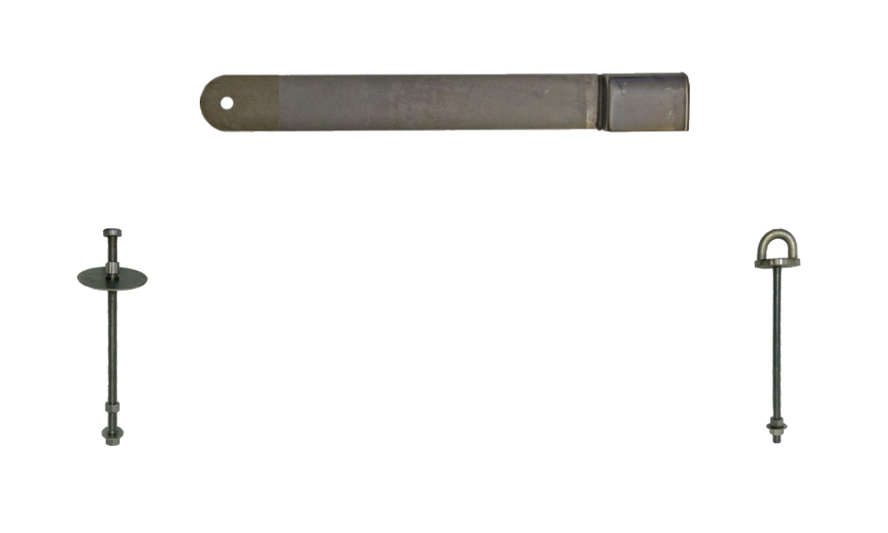 Låsbom 84 cm till enkeldörrar - Vänster