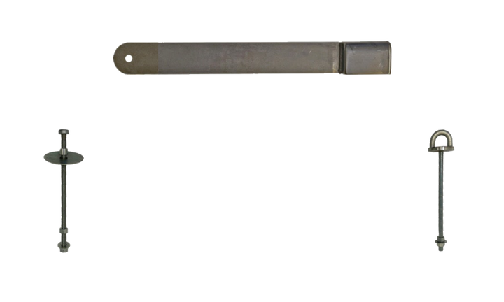 Låsbom 84 cm till enkeldörrar - Vänster