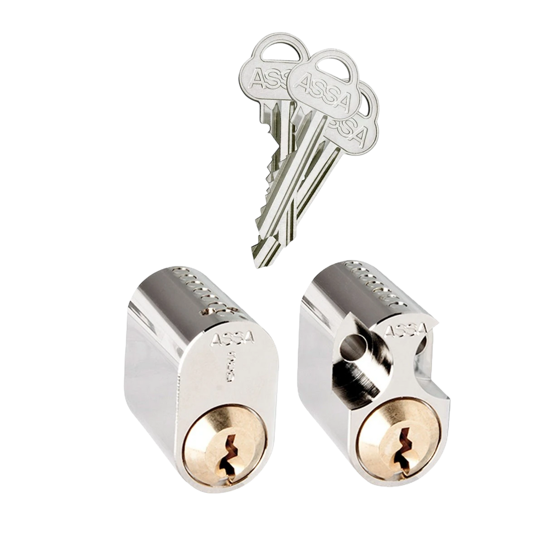 Oval dubbelcylinder ASSA 702 för ut- och insida – St George