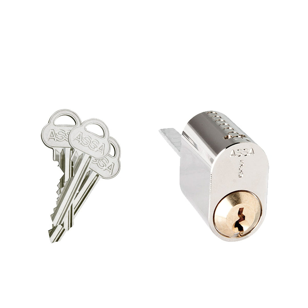Oval låscylinder ASSA 707 med lång medbringare
