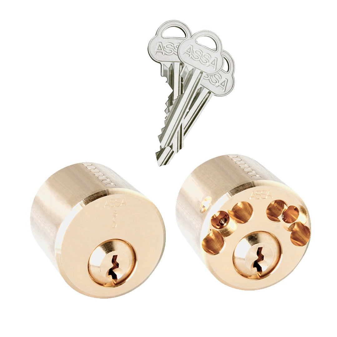 Rund dubbla säkerhetscylinder ASSA 712 för ut- och insidan
